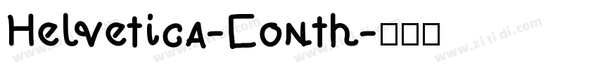 Helvetica-Conth字体转换