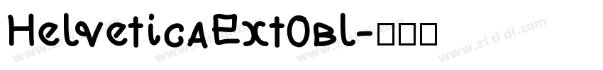 HelveticaExt0bl字体转换