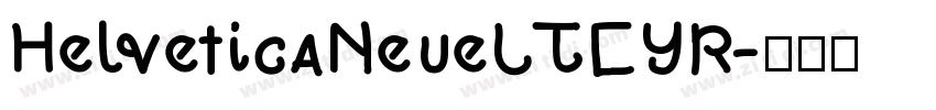 HelveticaNeueLTCYR字体转换