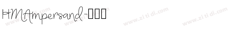 HMAmpersand字体转换