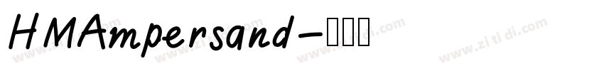 HMAmpersand字体转换