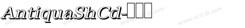 AntiquaShCd字体转换