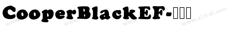 CooperBlackEF字体转换