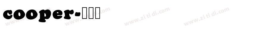 cooper字体转换