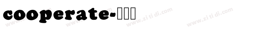 cooperate字体转换