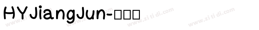 HYJiangJun字体转换