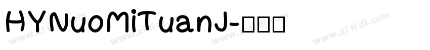 HYNuoMiTuanJ字体转换