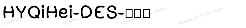 HYQiHei-DES字体转换