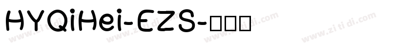 HYQiHei-EZS字体转换