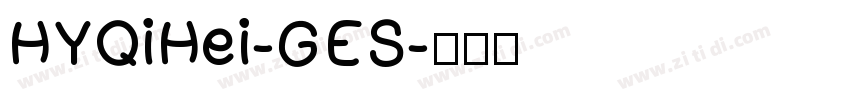 HYQiHei-GES字体转换