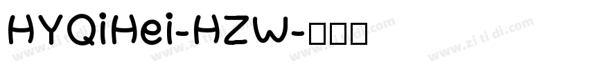 HYQiHei-HZW字体转换