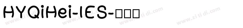 HYQiHei-IES字体转换