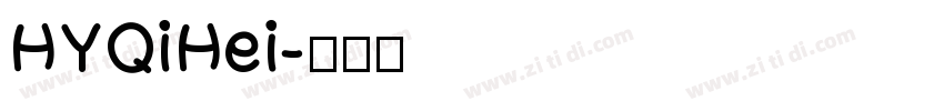 HYQiHei字体转换