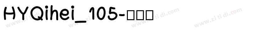 HYQihei_105字体转换