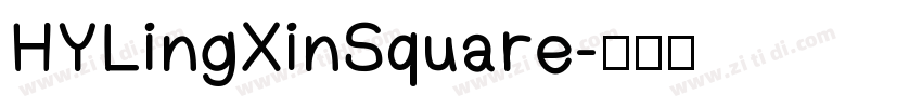 HYLingXinSquare字体转换