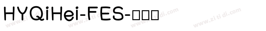 HYQiHei-FES字体转换