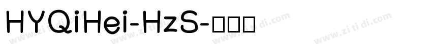 HYQiHei-HzS字体转换