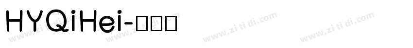 HYQiHei字体转换
