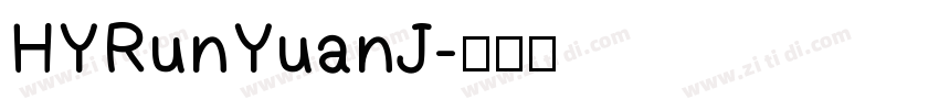HYRunYuanJ字体转换
