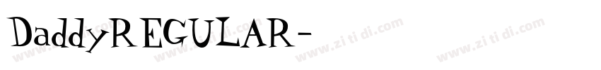 DaddyREGULAR字体转换