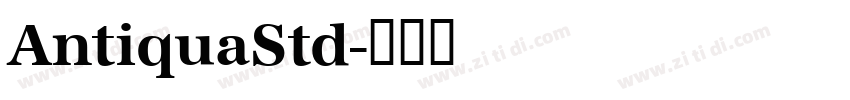 AntiquaStd字体转换