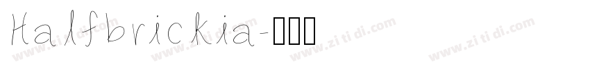 Halfbrickia字体转换