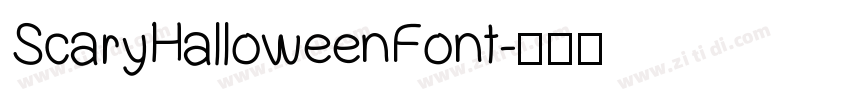 ScaryHalloweenFont字体转换