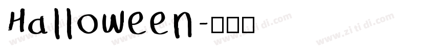 Halloween字体转换