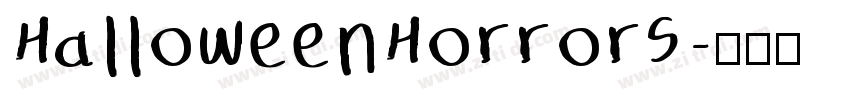 HalloweenHorrors字体转换