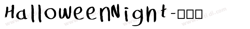HalloweenNight字体转换
