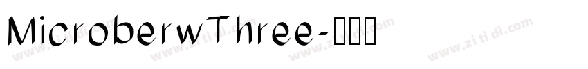 MicroberwThree字体转换