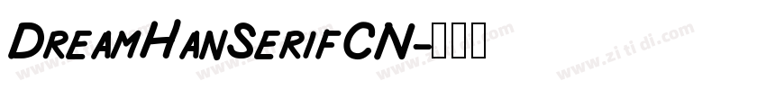 DreamHanSerifCN字体转换