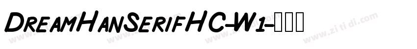 DreamHanSerifHC-W1字体转换