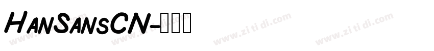 HanSansCN字体转换