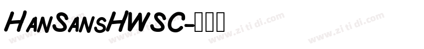 HanSansHWSC字体转换