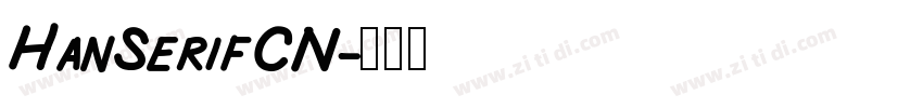 HanSerifCN字体转换