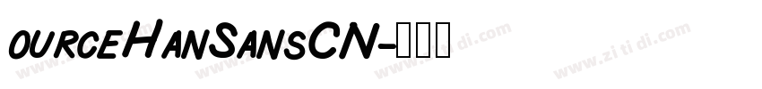 ourceHanSansCN字体转换