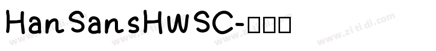 HanSansHWSC字体转换