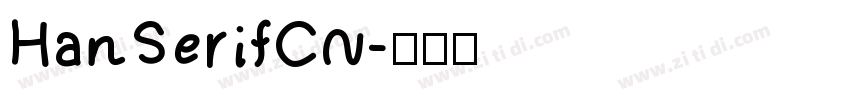 HanSerifCN字体转换