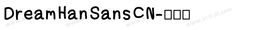 DreamHanSansCN字体转换