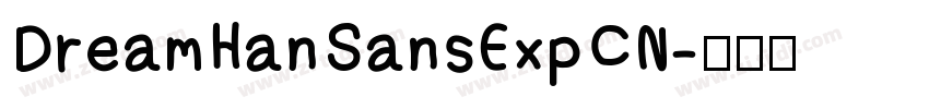 DreamHanSansExpCN字体转换