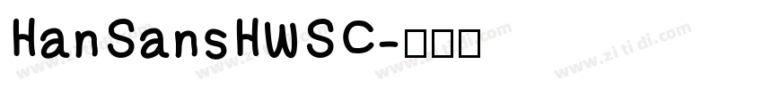 HanSansHWSC字体转换