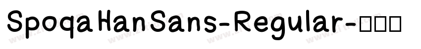 SpoqaHanSans-Regular字体转换