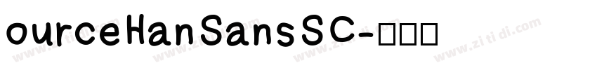 ourceHanSansSC字体转换