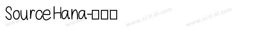 SourceHana字体转换