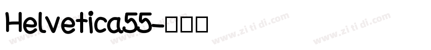 Helvetica55字体转换