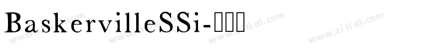 BaskervilleSSi字体转换