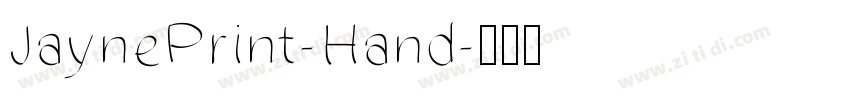 JaynePrint-Hand字体转换