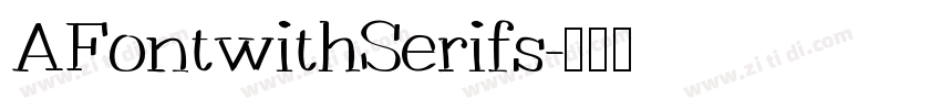 AFontwithSerifs字体转换
