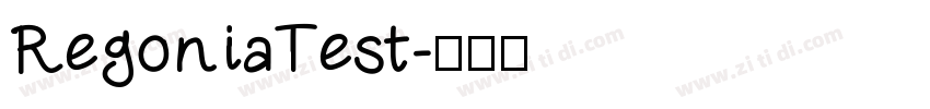 RegoniaTest字体转换